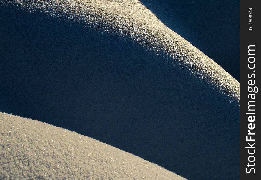 Curvy Sensual Snow Detail. Also see my other fresh winter pics.