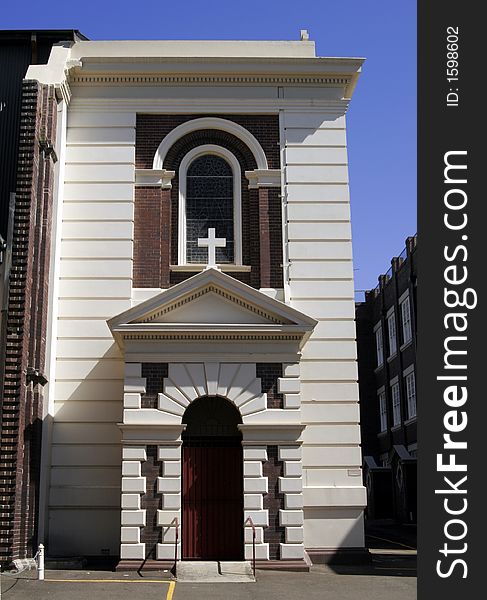 Entrance To A Modern Church, Building in Sydney, Australia. Entrance To A Modern Church, Building in Sydney, Australia