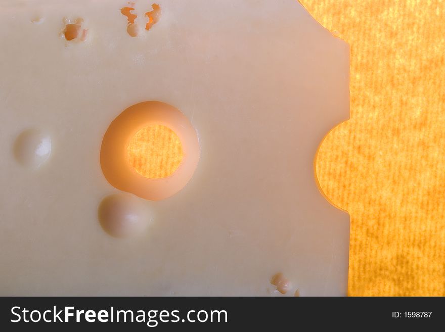 Yellow Cheese With Holes