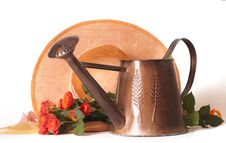 Watering Can For Flowers Roses Royalty Free Stock Image Watering Can For Flowers Roses Royalty Free Stock Image