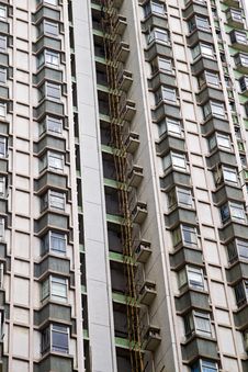 Building Of Apartments In Hong Kong Stock Images