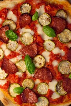 Salami Pizza Stock Photos Salami Pizza Stock Photos