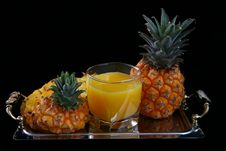 Pineapple Juice With Pineapple Royalty Free Stock Photos Pineapple Juice With Pineapple Royalty Free Stock Photos
