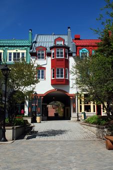 Luxury Colored Condo At Mont-Tremblant Stock Image