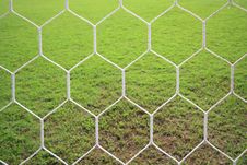 Behind A Goal Royalty Free Stock Photo Behind A Goal Royalty Free Stock Photo