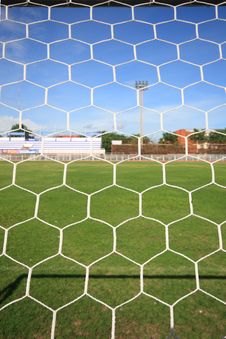 Behind A Goal Royalty Free Stock Photography Behind A Goal Royalty Free Stock Photography