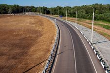 Empty Road Curve Royalty Free Stock Image Empty Road Curve Royalty Free Stock Image