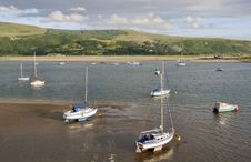 Moored Boats In Barmouth Royalty Free Stock Photos Moored Boats In Barmouth Royalty Free Stock Photos