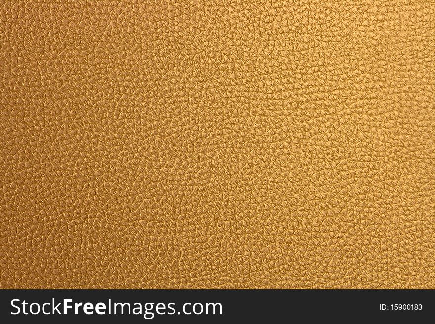 Golden Fake Leather Surfaced