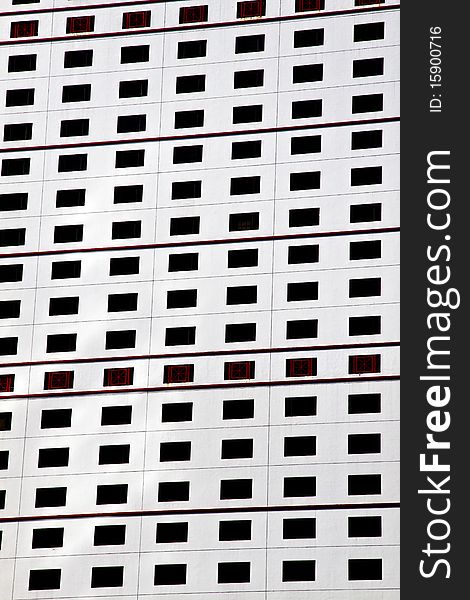 Skyscraper windows background in Hong Kong