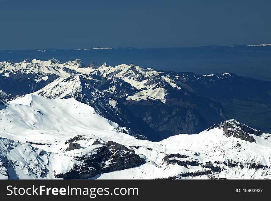 Swiss Alps as seen form Jungfraujoch. Swiss Alps as seen form Jungfraujoch