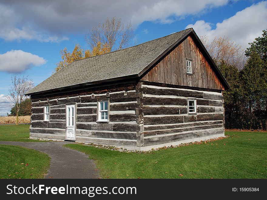 Beautiful log shack Quebec Canada. Beautiful log shack Quebec Canada