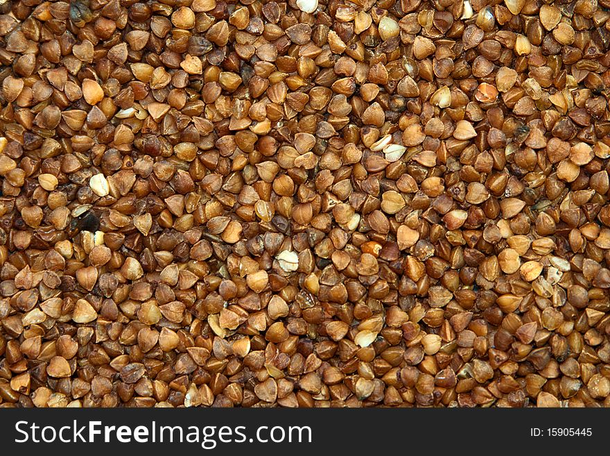 Background buckwheat scattered, for backgrounds or textures