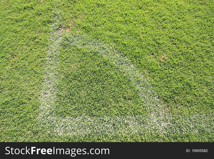 A conner of football field