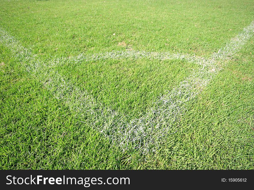 A conner of football field