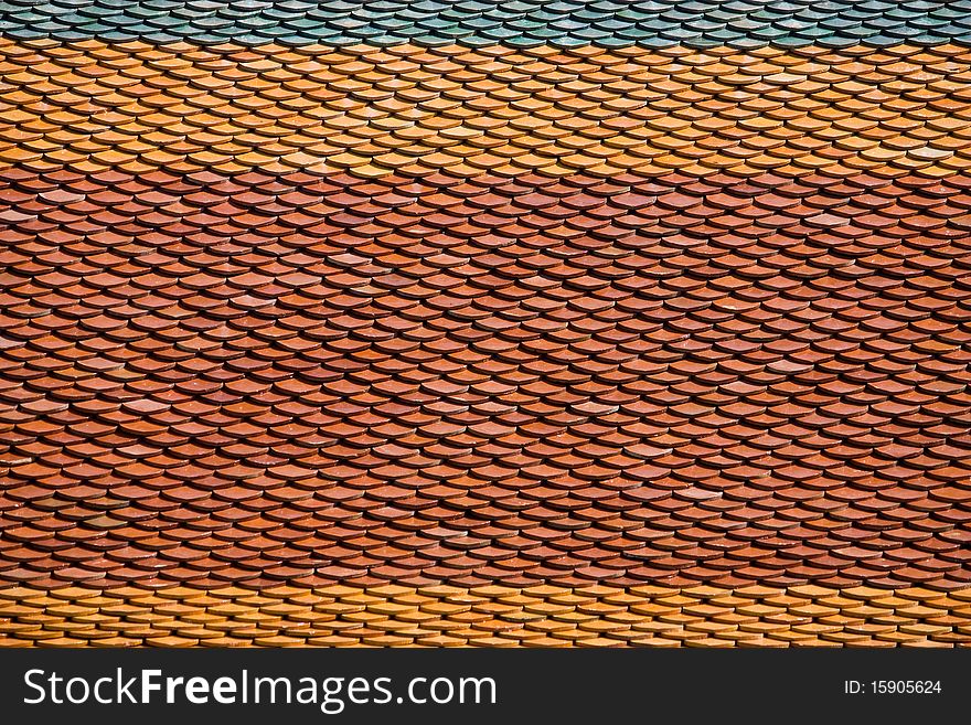 Roof tile texture of buddhist church. Roof tile texture of buddhist church