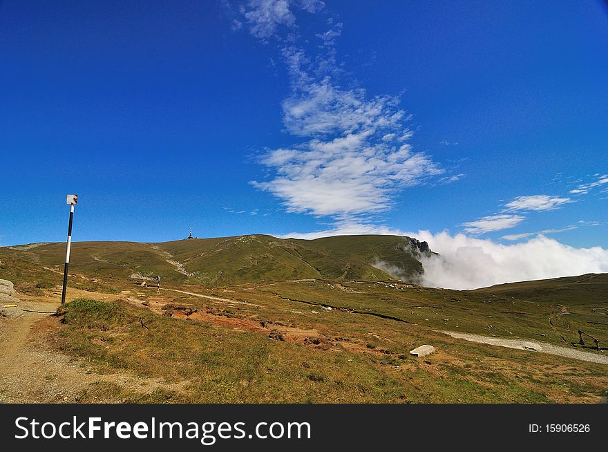 Mountains landscape in Bucegi mountains, Romania