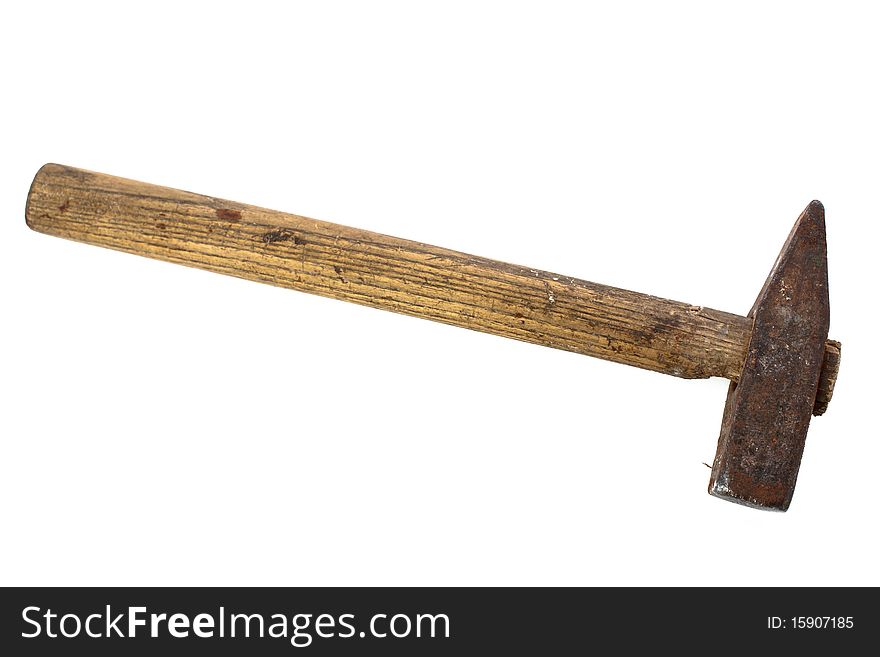 An image of hammer on white background