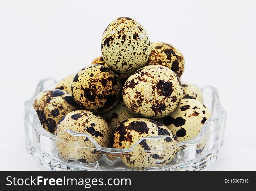 Boiled quail eggs for appetizer