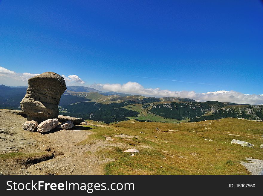 Mountains landscape in Bucegi mountains, Romania