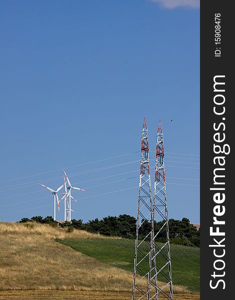 Wind power for eolic energy production for alternative energy