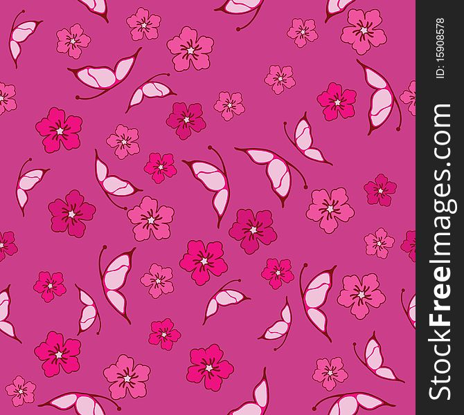 Floral patterns for wallpaper, curtains, present paper and others. Floral patterns for wallpaper, curtains, present paper and others