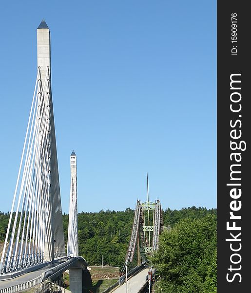 Penobscot Narrows Bridge, Old & New