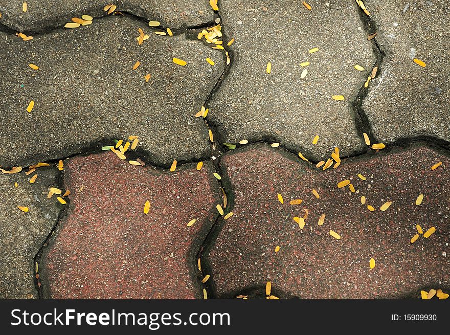 Image of concrete block on a road