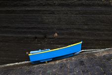 Small Blue Boat Stock Photo Small Blue Boat Stock Photo
