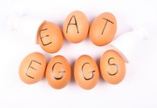 EAT EGGS Stock Image EAT EGGS Stock Image