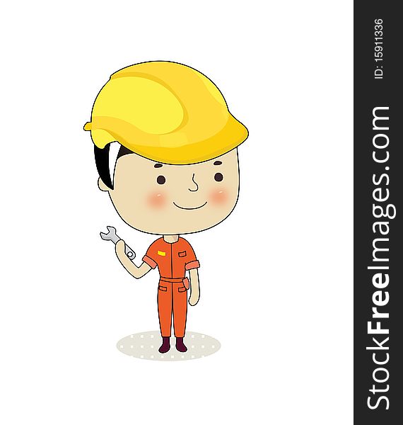 An occupation character illustration-Vector. An occupation character illustration-Vector