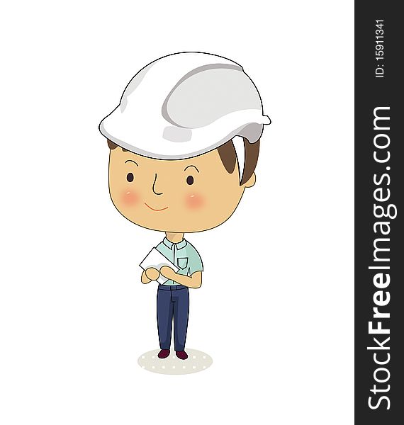 An occupation character illustration-Vector. An occupation character illustration-Vector