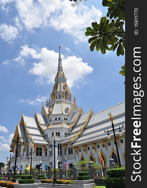 Wat Sothornwanaram Chachoengsao, Thailand - Buddhist Temple. Wat Sothornwanaram Chachoengsao, Thailand - Buddhist Temple