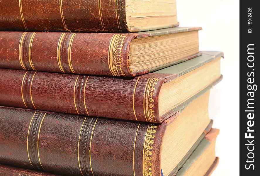 Old thick beautiful antique books. Old thick beautiful antique books
