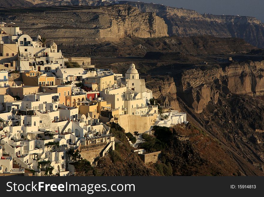 Fira, city in Greece island Santorini