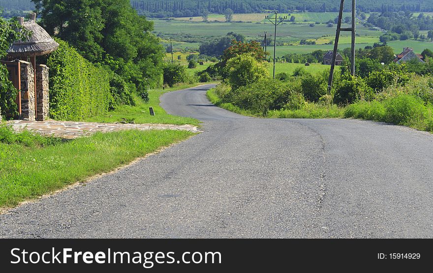 Road in a hill
