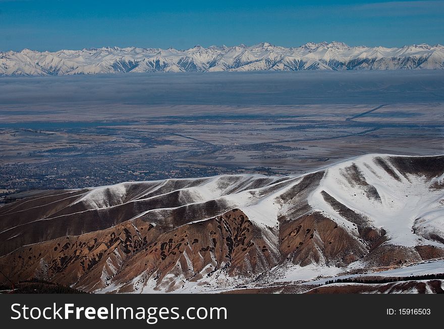 Karakol mountains, about 2 800 m. above the sea level. Karakol mountains, about 2 800 m. above the sea level