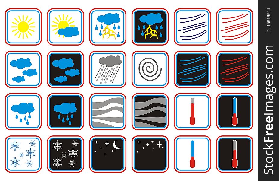 Weather Forecast Icons Day And Night