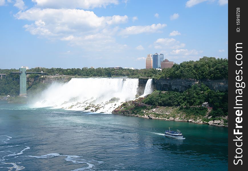 American falls at Niagara falls. American falls at Niagara falls