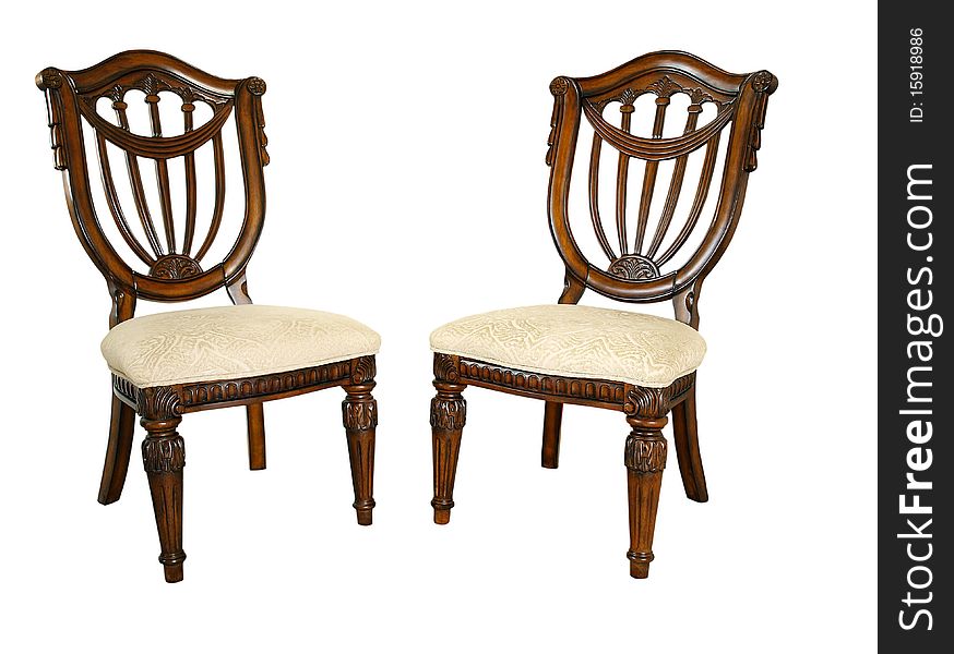 Pair very good quality of ornate chairs. Pair very good quality of ornate chairs