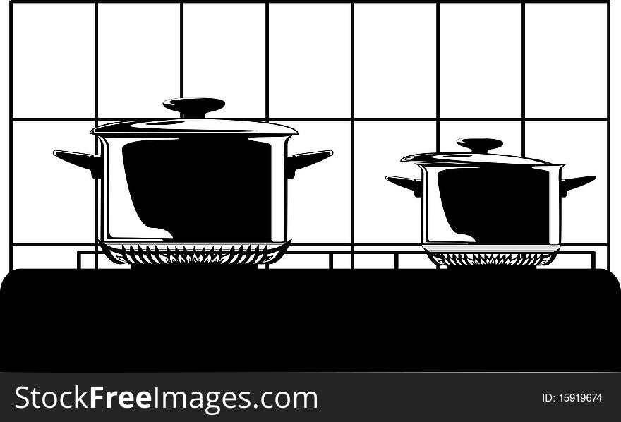 Series Of Images Of Kitchen Ware