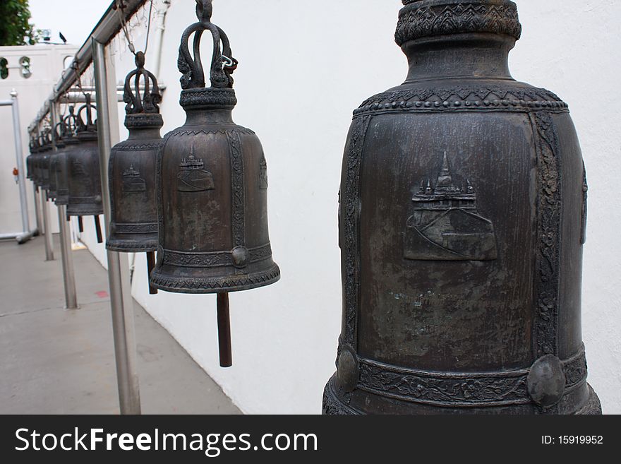 The bells in the temple, the bell is symbol temple. The bells in the temple, the bell is symbol temple.