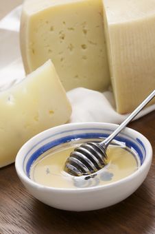 Sheep Milk Cheese Royalty Free Stock Images