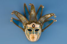 Blue Female Venetian Mask Royalty Free Stock Photography Blue Female Venetian Mask Royalty Free Stock Photography