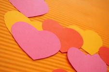 Colorful Cartoon Hearts Background. Royalty Free Stock Images Colorful Cartoon Hearts Background. Royalty Free Stock Images