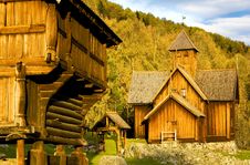 Wooden Church, Uvdal Stavkirke Royalty Free Stock Images Wooden Church, Uvdal Stavkirke Royalty Free Stock Images
