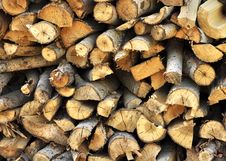 Wood Pile Royalty Free Stock Images