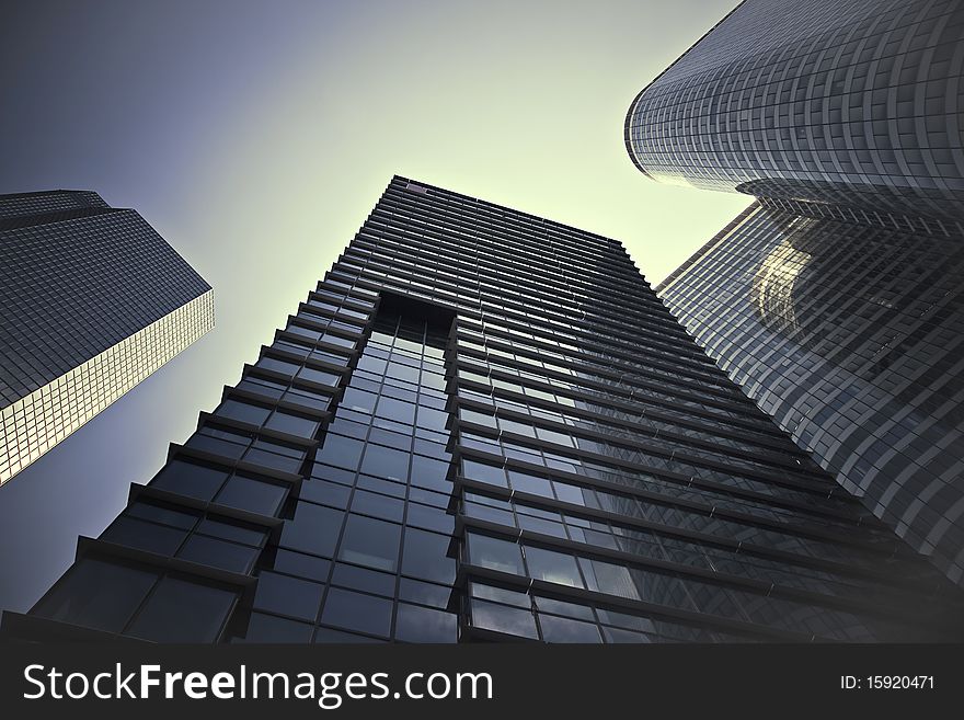 Towers in Paris la Defense area