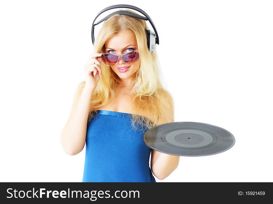 Girl listening to music