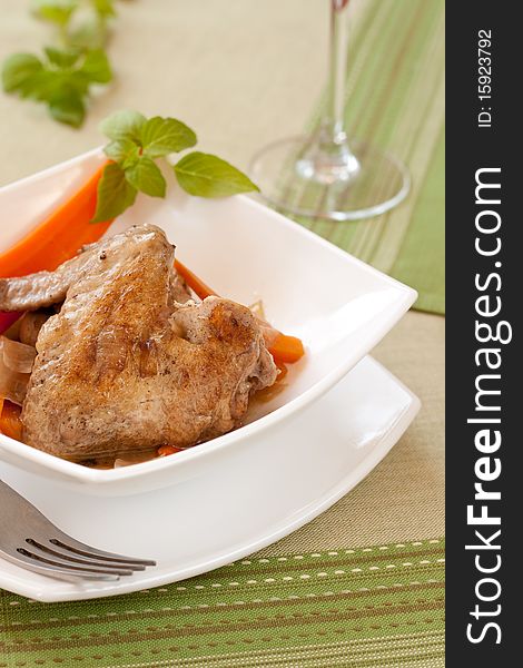 Stewed Chicken With Vegetables